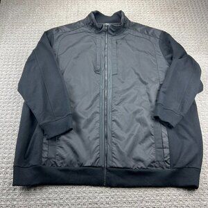 New Calvin Klein Dressy Refined Jacket Men 5XL Plus Size Black Full Zip New Tags